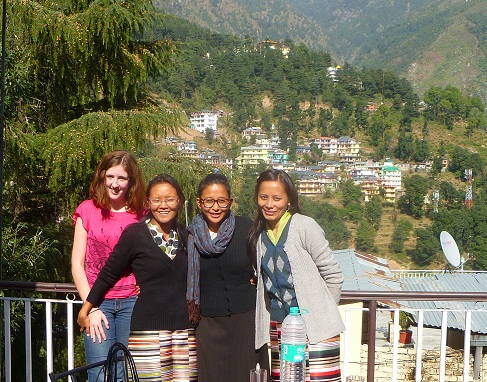 Natasha Stone - an intern with TWA in Dharamsala, India